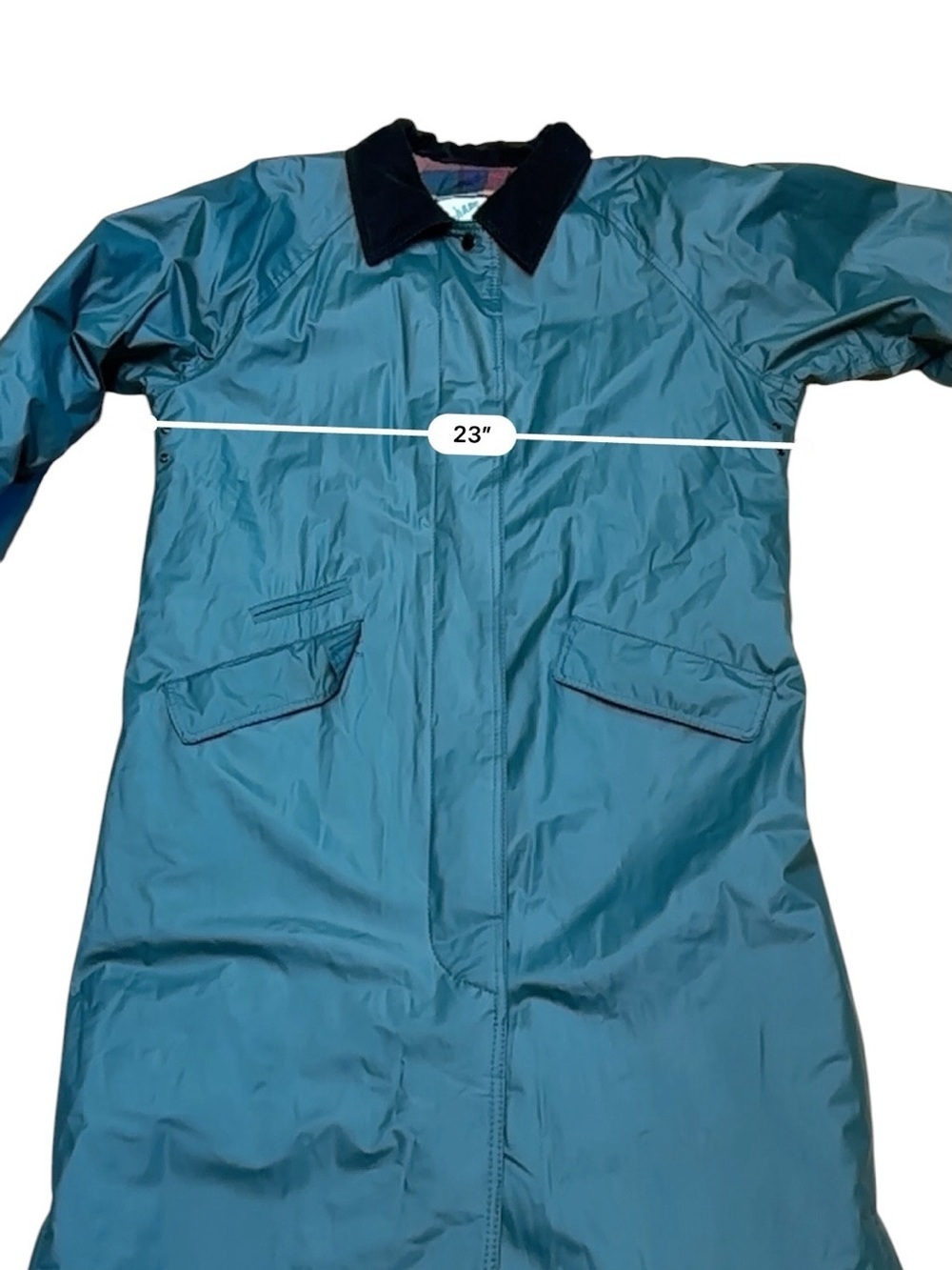 Vintage Misty Harbor Green Plaid Women’s Size M Flannel Lined Rain Coat - Picture 11 of 12